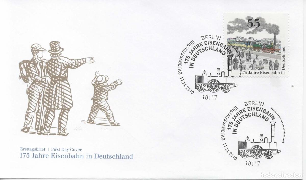 Sellos: ALEMANIA FDC BERLIN FERROCARRIL TREN RAILWAY