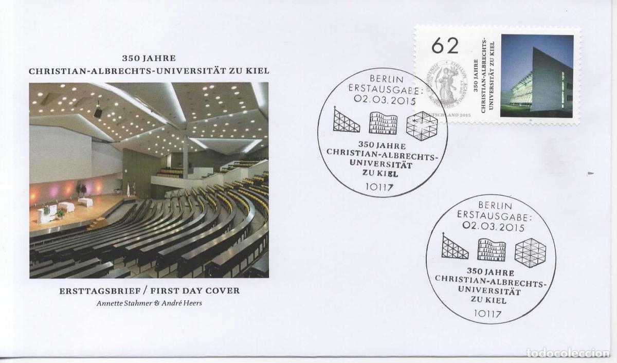 Sellos: ALEMANIA FDC BERLIN UNIVERSIDAD CHRISTIAN ALBRECHTS