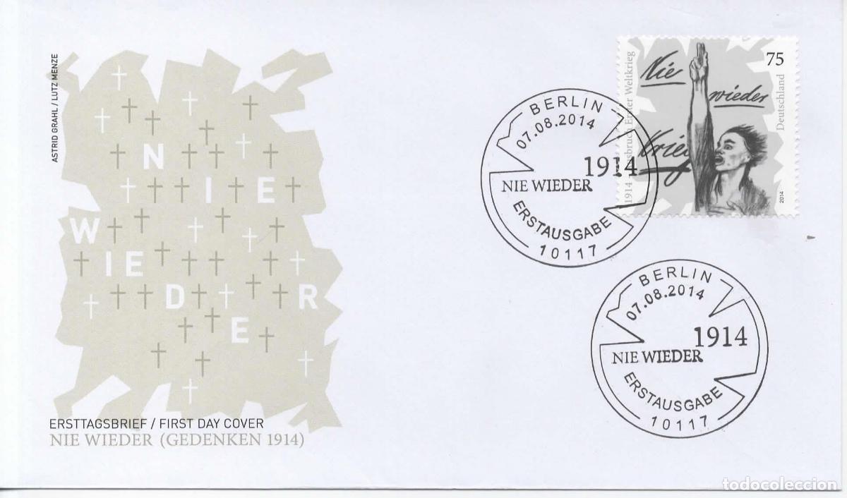 Sellos: ALEMANIA FDC BERLIN NIE WIEDER HOLOCAUSTO FASCISMO