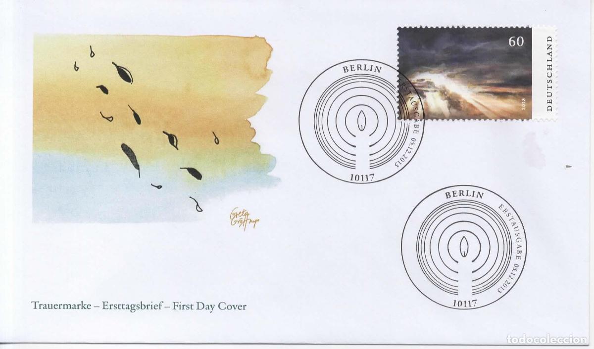 Sellos: ALEMANIA FDC BERLIN TRUERMARKE