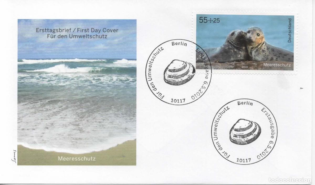 Sellos: ALEMANIA FDC BERLIN FAUNA MARINA FOCA FUR SEAL