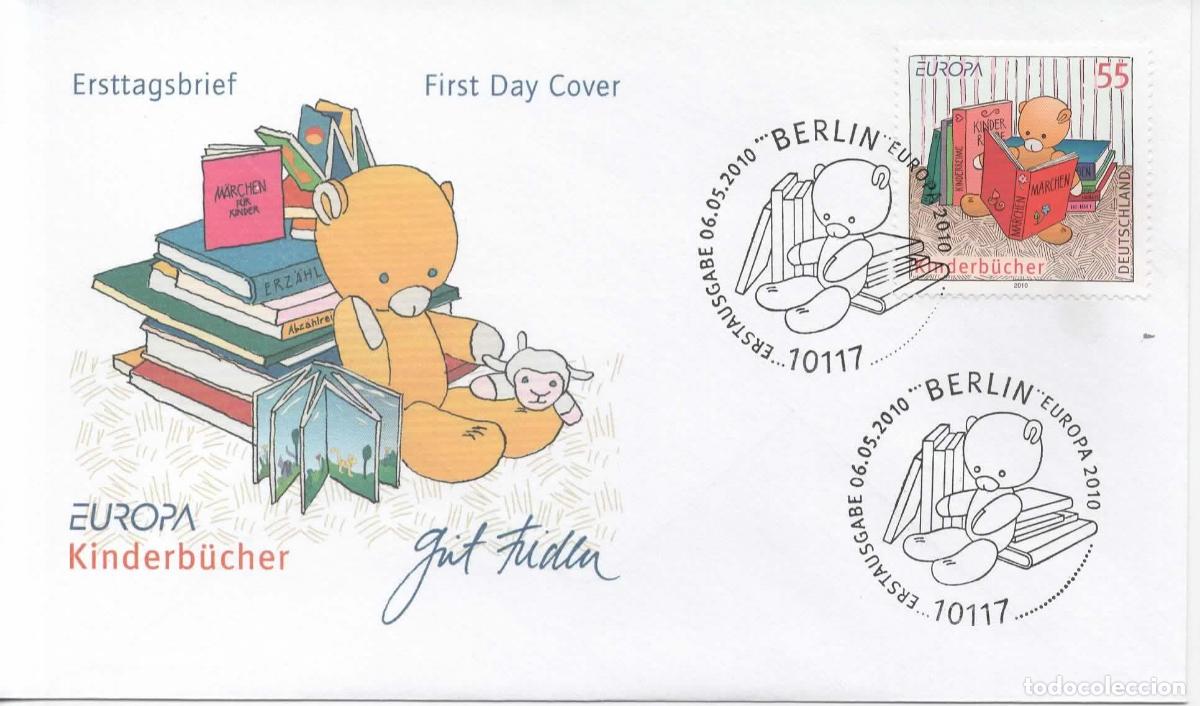 Sellos: ALEMANIA FDC BERLIN EUROPA INFANCIA JUGUETE OSITO TOY