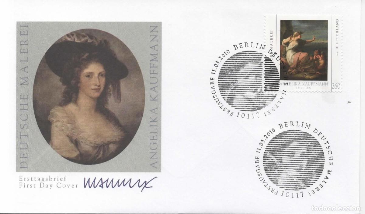 Sellos: ALEMANIA FDC BERLIN ANGELIKA KLAUFMANN ARTE PINTURA