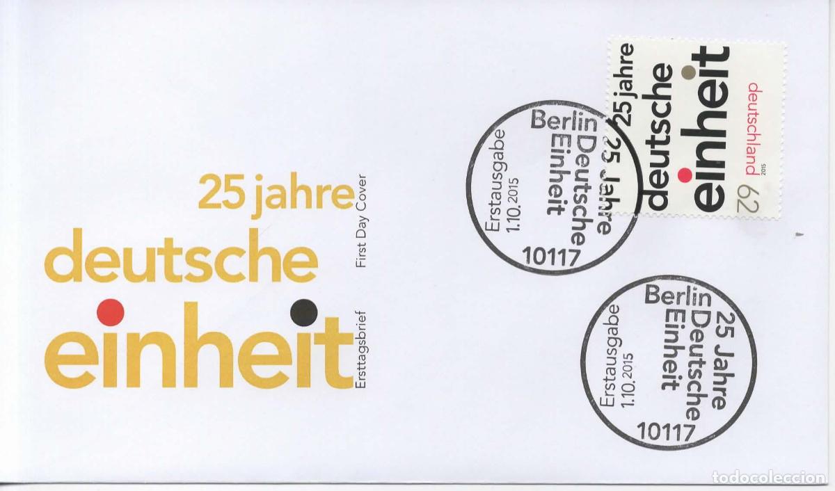 Sellos: ALEMANIA FDC BERLIN DEUTSCHE EINHEIT UNIFICACION ALEMANA