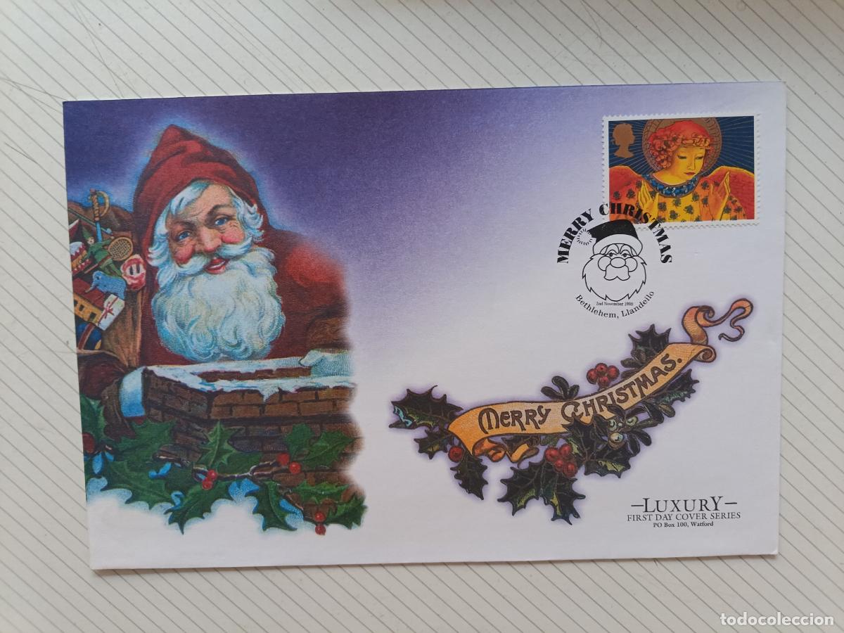 Francobolli: Reino Unido. Sobre primer d&iacute;a de lujo. LUXURY FIRST DAY COVER. NAVIDAD