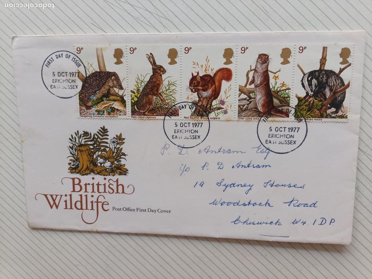 Briefmarken: GPO FIRST DAY OF ISSUE, Reino Unido. Primer D&iacute;a. Naturaleza 1977