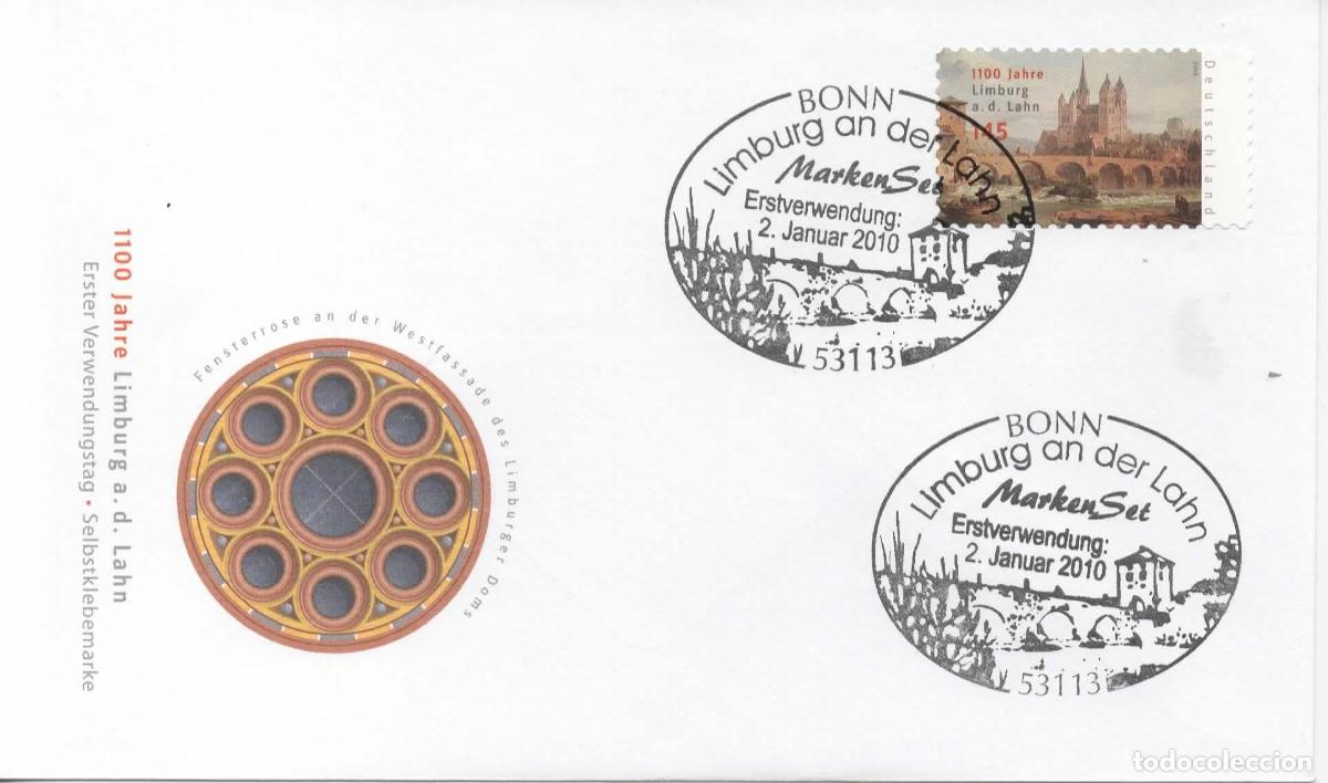 Sellos: ALEMANIA FDC BONN 1100 JAHRE LIMBURG CATEDRAL PUENTE BRIDGE