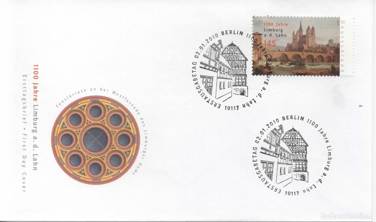 Sellos: ALEMANIA FDC BERLIN 1100 JAHRE LIMBURG CATEDRAL PUENTE BRIDGE