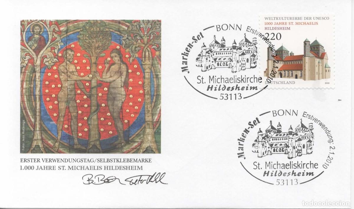 Sellos: ALEMANIA FDC BONN ST MICHAELISKIRCHE IGLESIA CHURCH