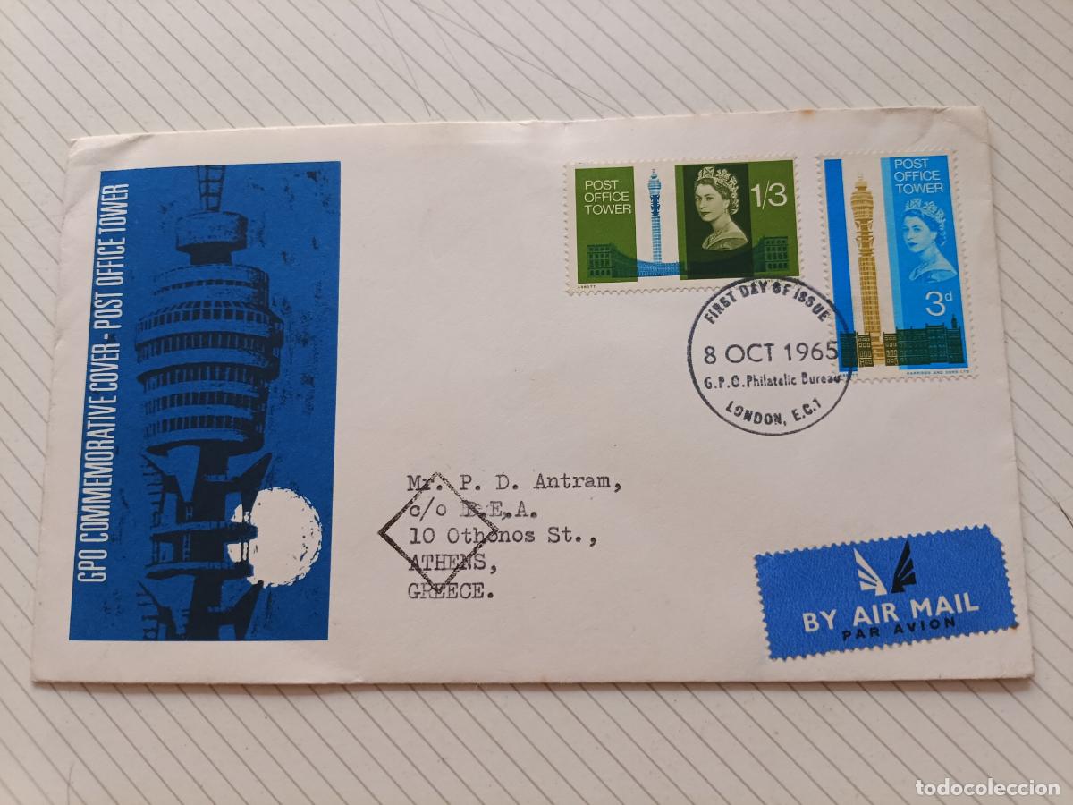 Sellos: GPO Sobre Primer D&iacute;a Reino Unido, 1965