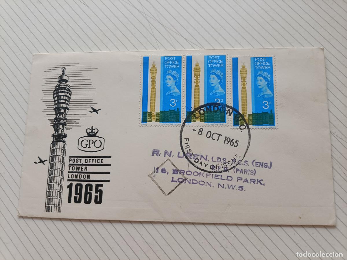 Sellos: GPO Sobre Primer D&iacute;a Reino Unido, 1965