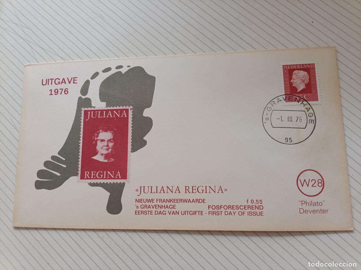 Selos: Holanda, Juliana Regina. Sobre primer d&iacute;a