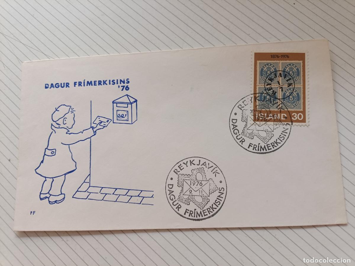 Stamps: Islandia. 1976 Sobre Primer D&iacute;a