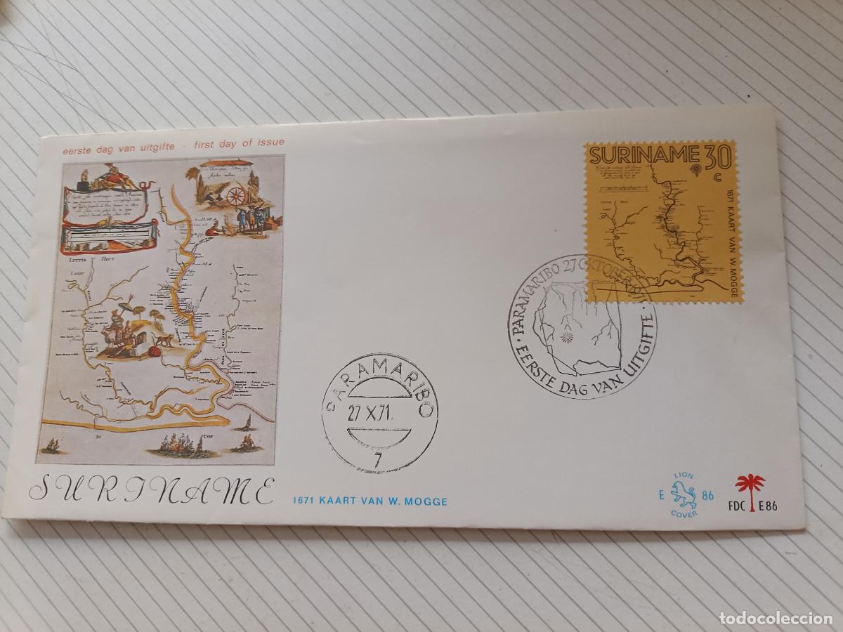 Sellos: Surinam, Suriname 1971 Sobre Primer D&iacute;a, Paramaribo