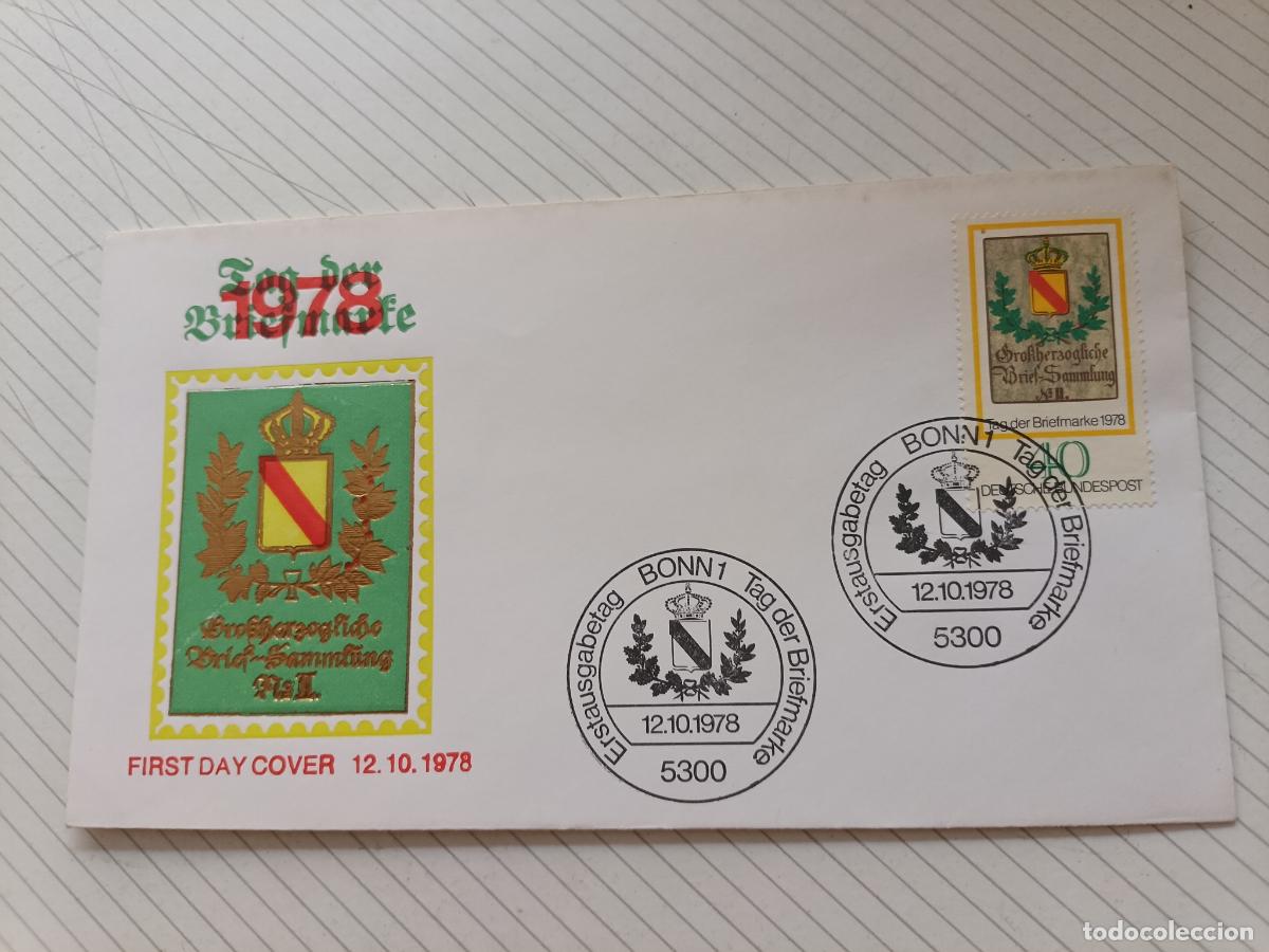 Sellos: Alemania, sobre Primer d&iacute;a, 1978