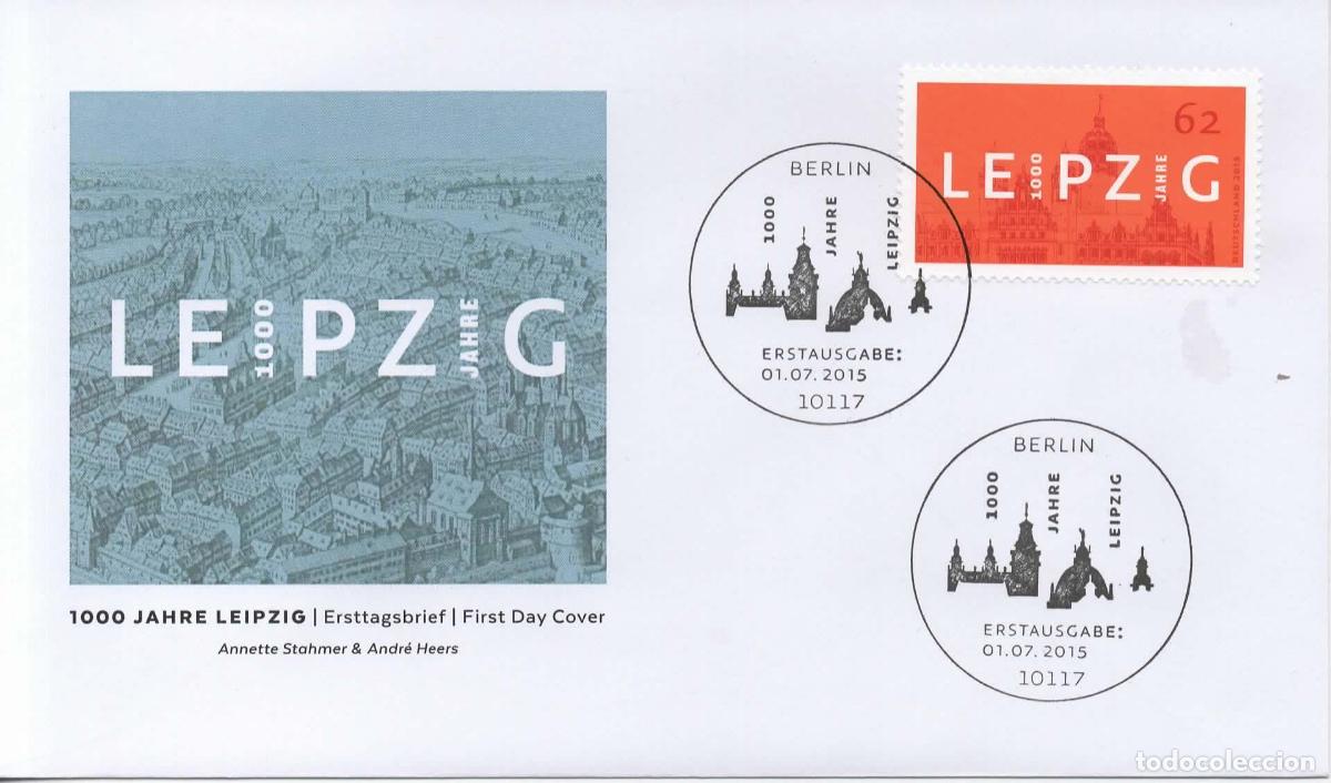Sellos: ALEMANIA FDC BERLIN 1000 JAHRE LEIPZIG