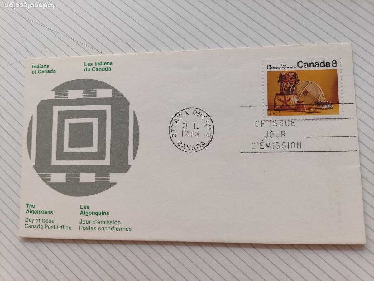 Sellos: Canad&aacute; 1973 Sobre de primer d&iacute;a