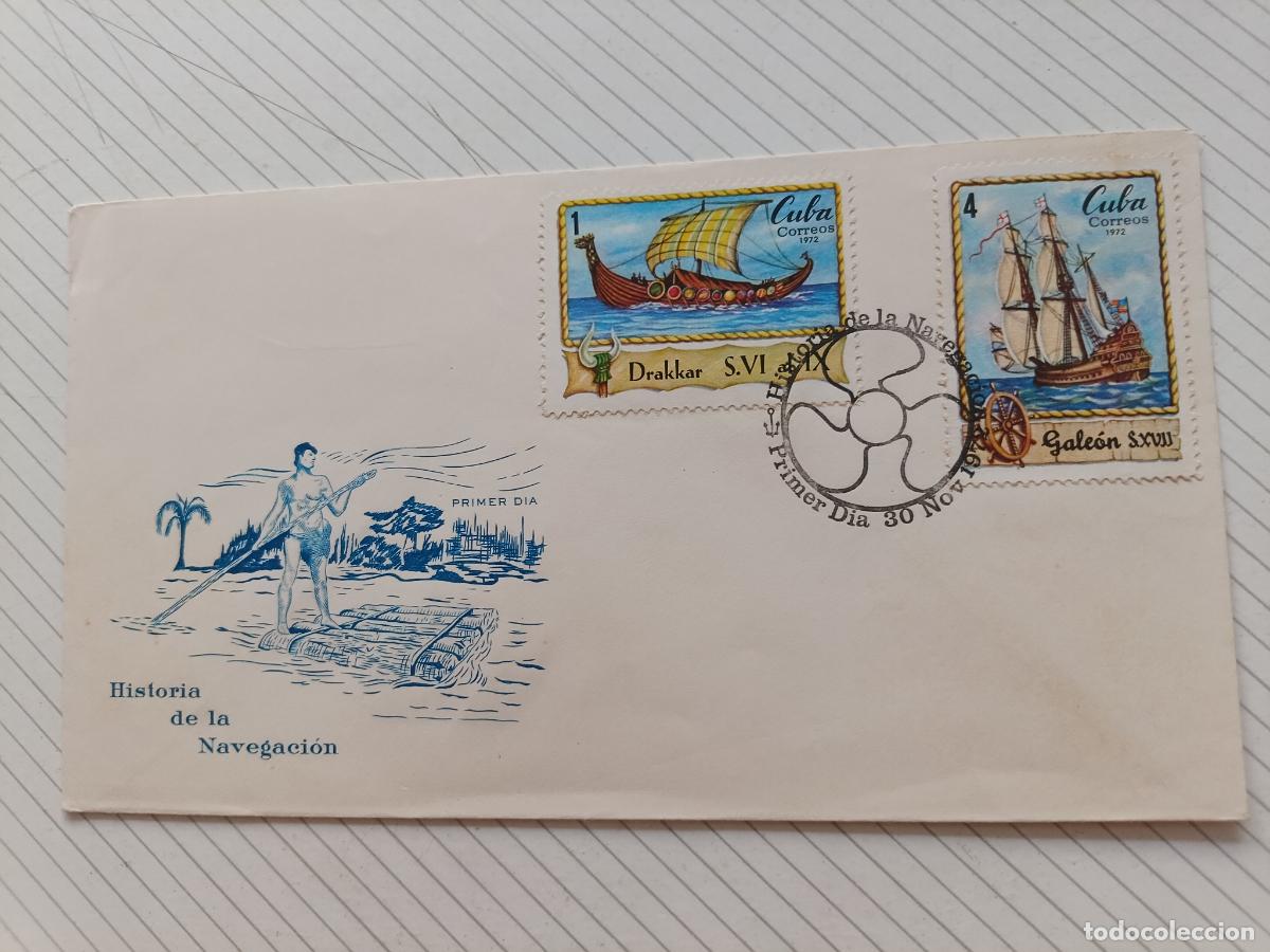 Sellos: Cuba 1972 Sobre de primer d&iacute;a