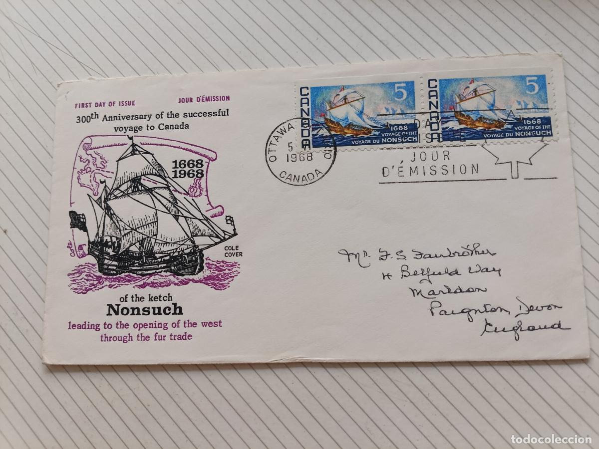 Stamps: Canad&aacute; 1968 Sobre de primer d&iacute;a