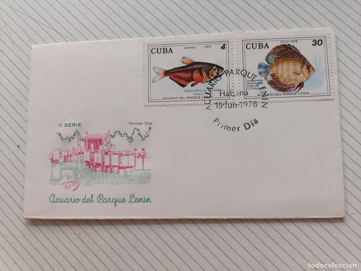 Stamps: Cuba 1978 Acuario parque Lenin Sobre de primer d&iacute;a