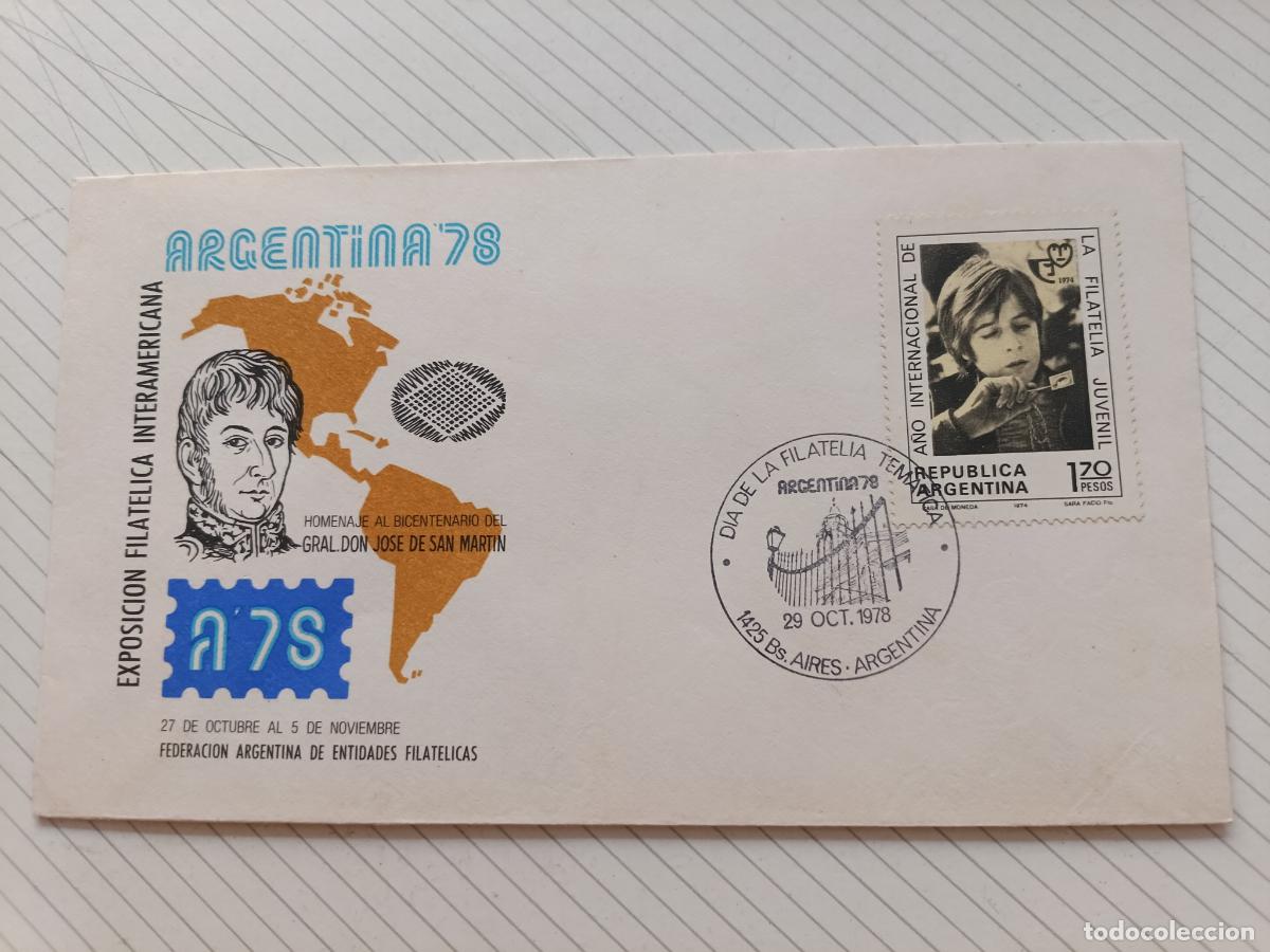 Stamps: Argentina 1978 Sobre de primer d&iacute;a
