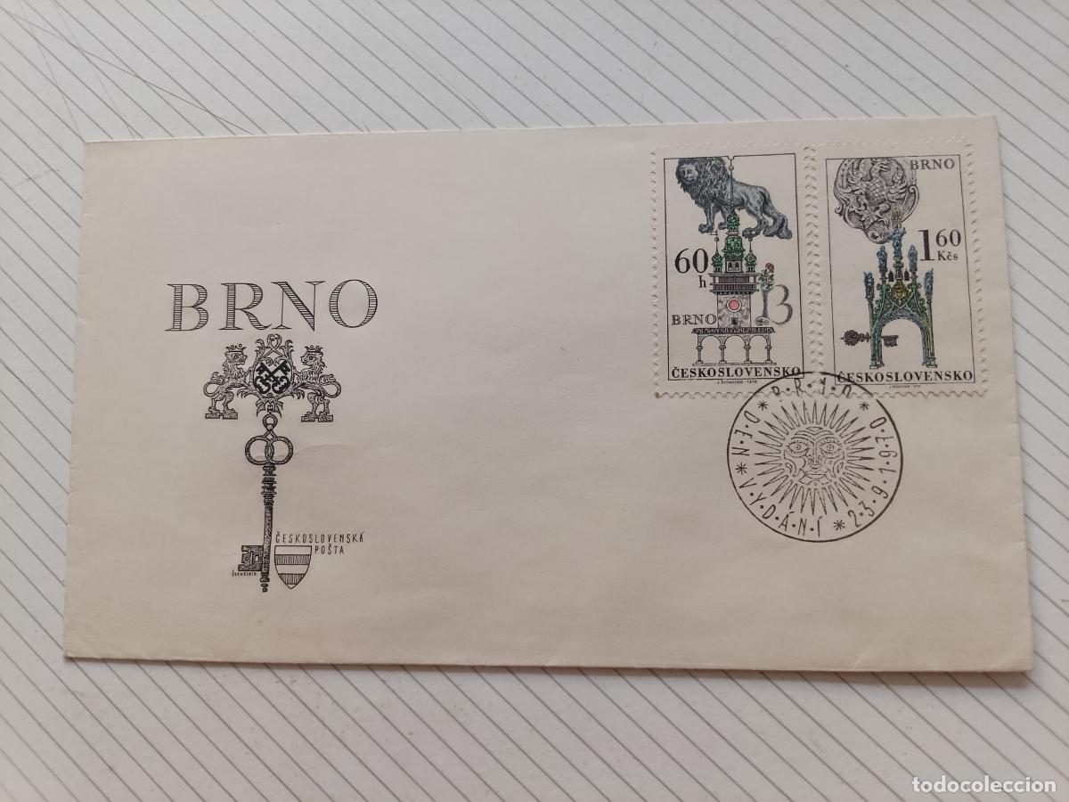 Stamps: Brno, Checoslovaquia 1970 Sobre de primer d&iacute;a