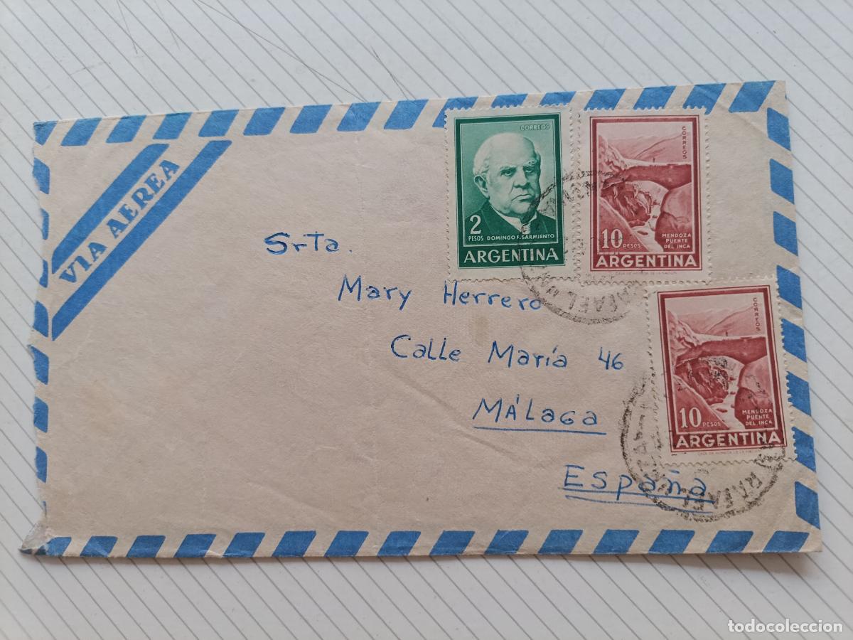 Sellos: Argentina. Sobre circulado
