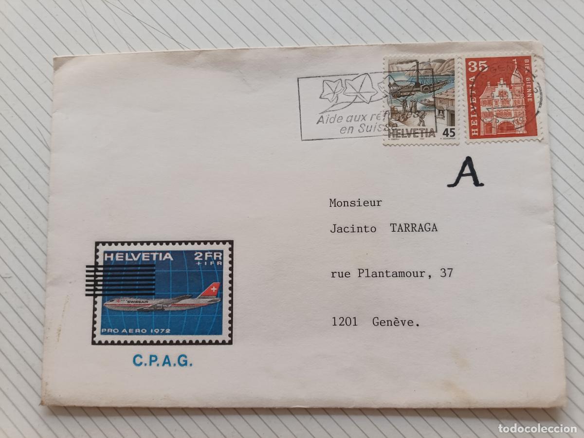 Stamps: Suiza, sobre ilustrado circulado