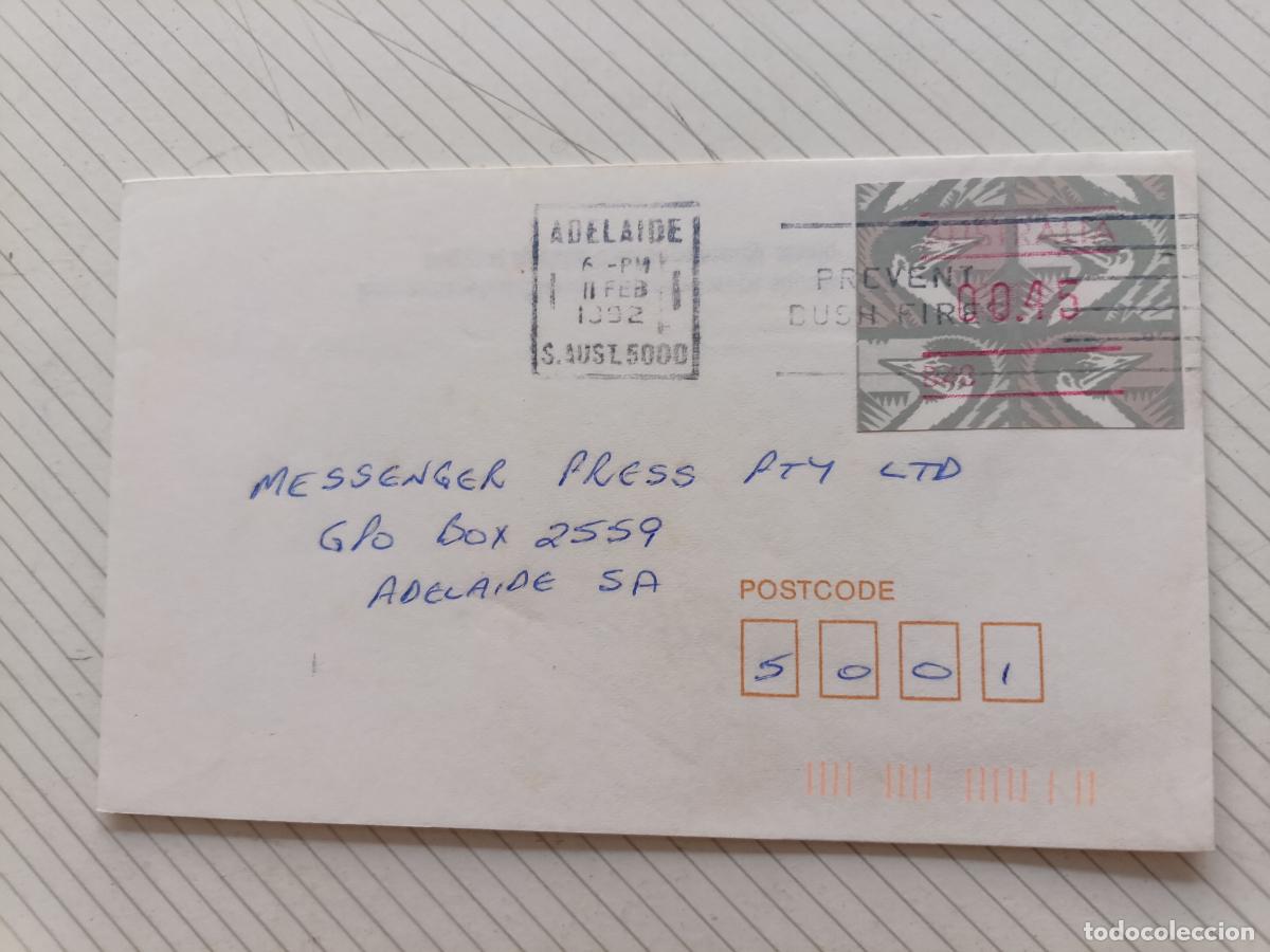 Briefmarken: Adelaide, Australia. ATM. Sobre circulado