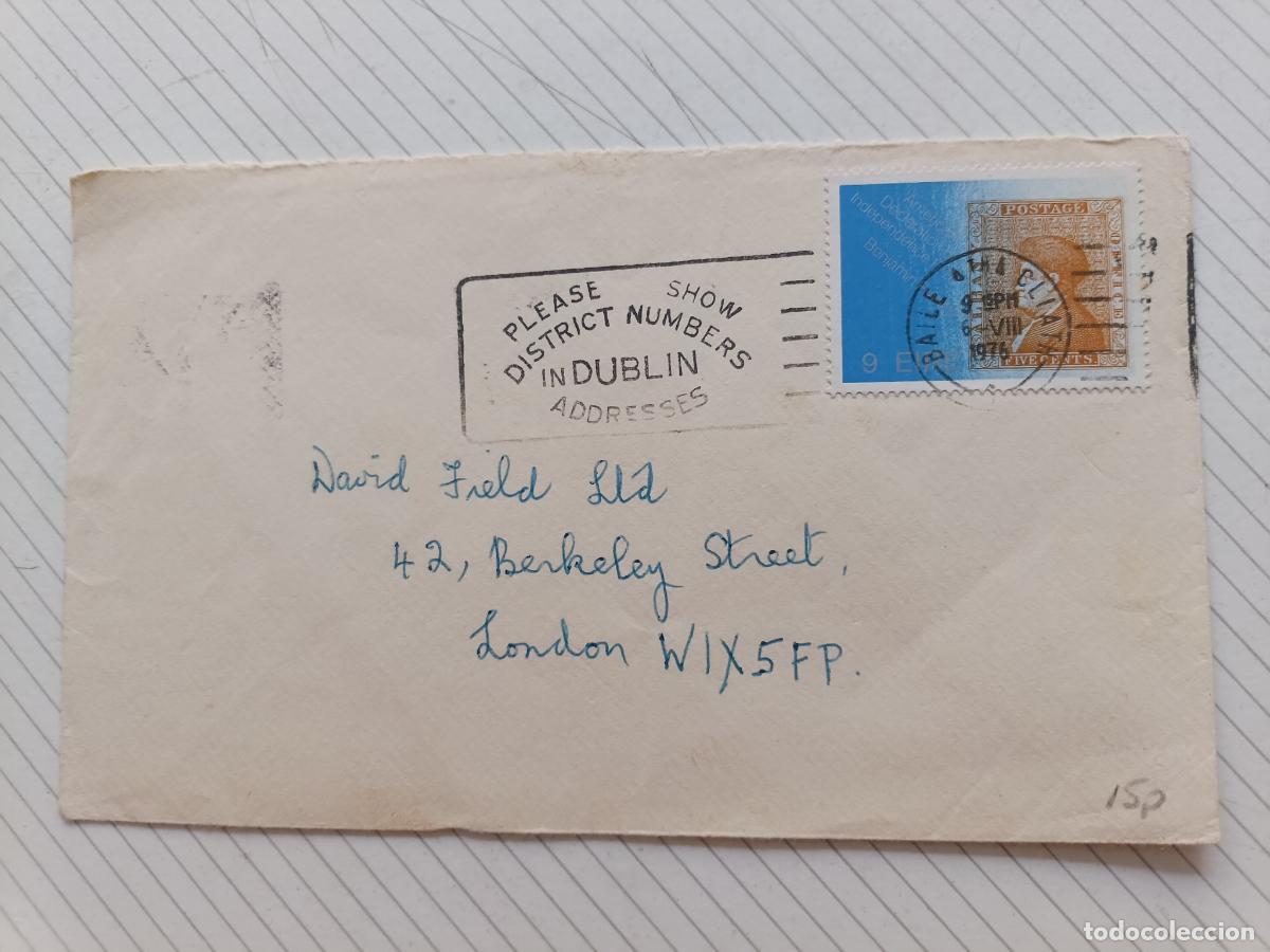Briefmarken: Irlanda 1976. Sobre circulado