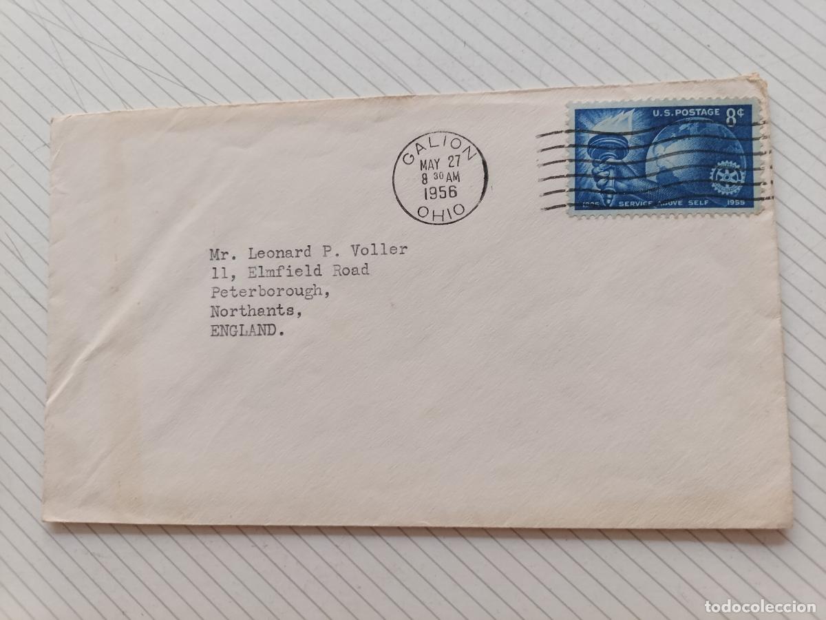 Briefmarken: Galion, Ohio, USA. Estados Unidos 1956. Sobre circulado