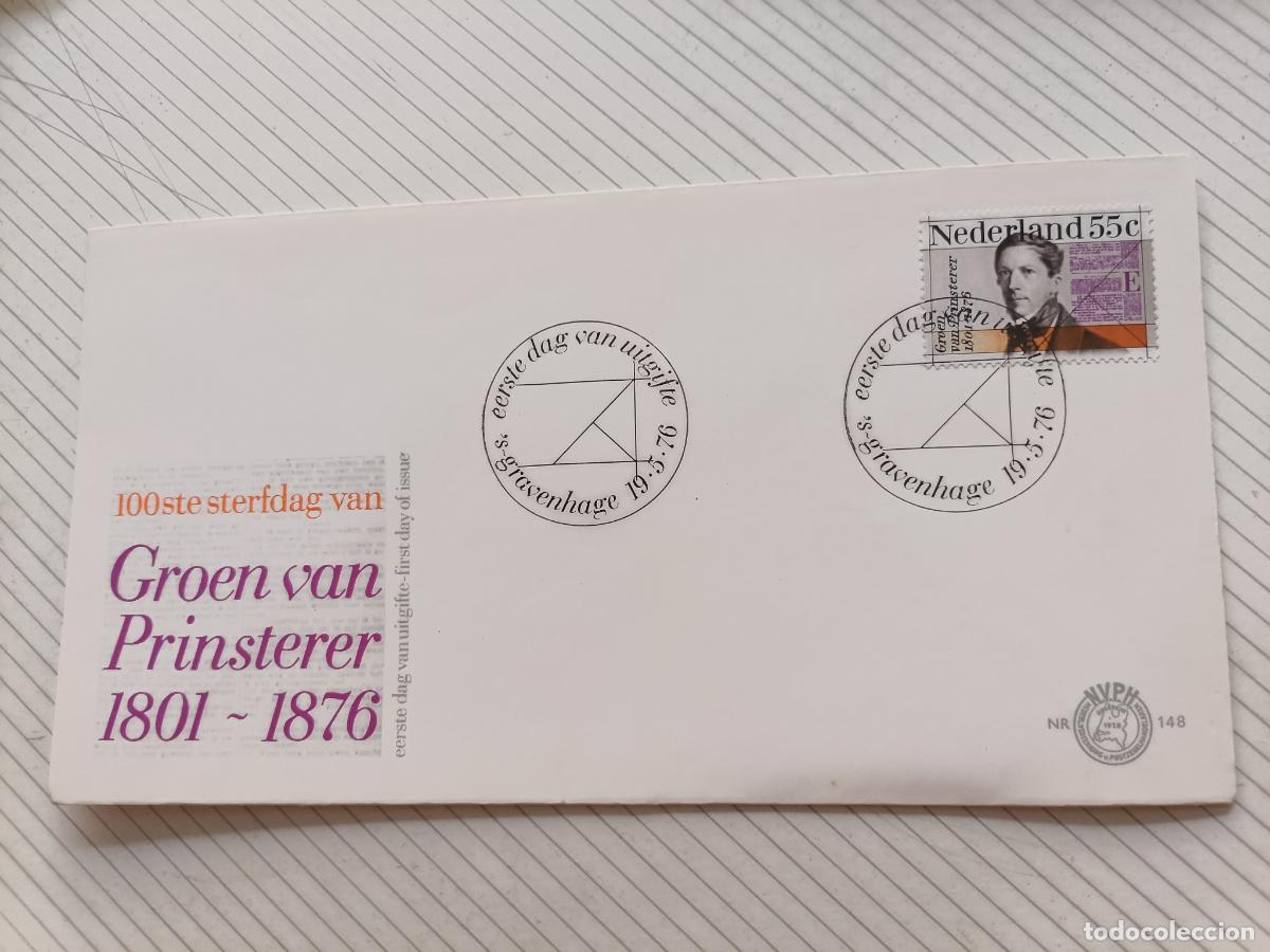 Sellos: Holanda. 1976. Primer D&iacute;a - Foto 1