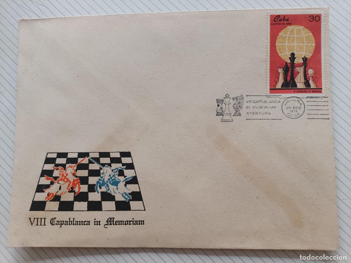 Briefmarken: Cuba Capablanca, ajedrez. 1971. Sobre de primer d&iacute;a