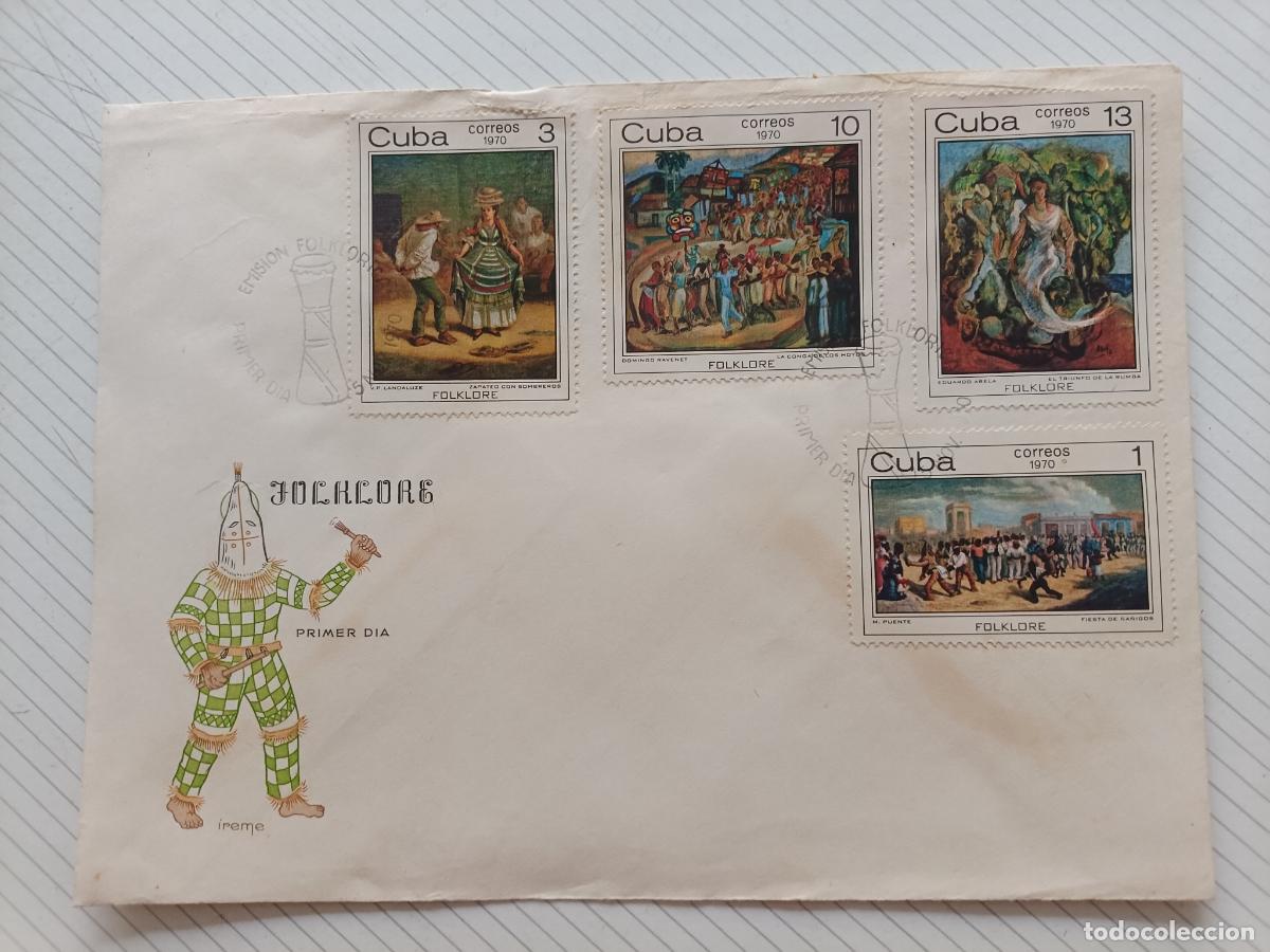 Briefmarken: Cuba, Folklore 1970. Sobre de primer d&iacute;a
