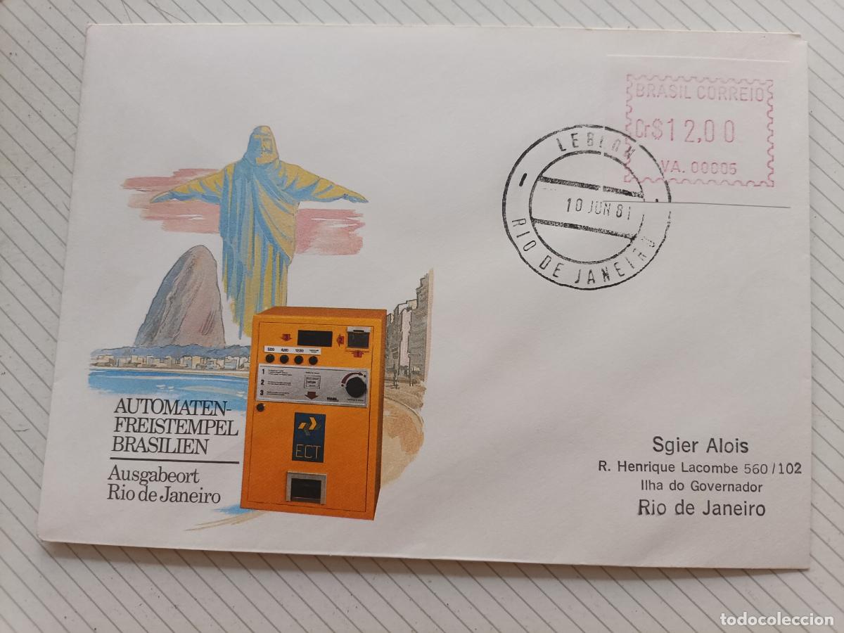 Sellos: Brasil. Automaten Freistempel Brasilien. Sobre ilustrado 1981