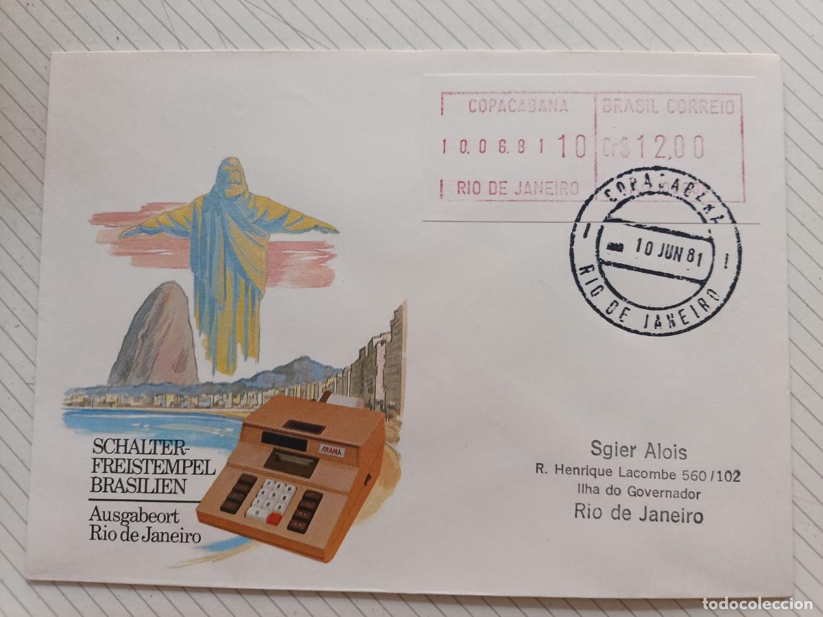 Sellos: Brasil. Automaten Freistempel Brasilien. Sobre ilustrado 1981