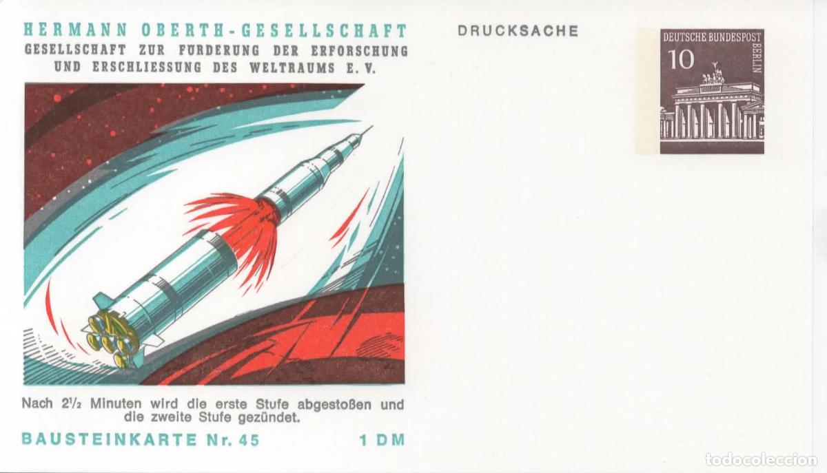 Sellos: ALEMANIA ENTERO POSTAL ESPACIO SPACE APOLLO VIAJE A LA LUNA MOON LANDING