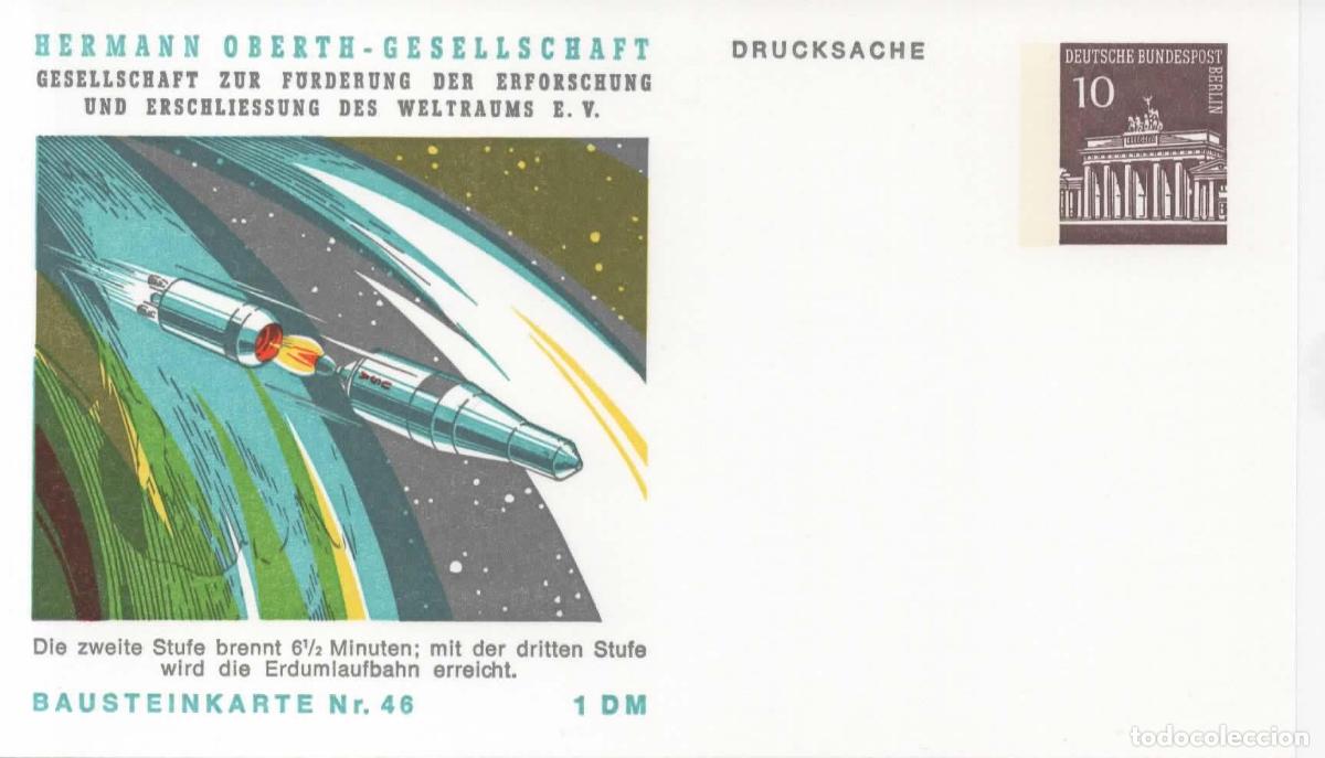 Sellos: ALEMANIA ENTERO POSTAL ESPACIO SPACE APOLLO VIAJE A LA LUNA MOON LANDING