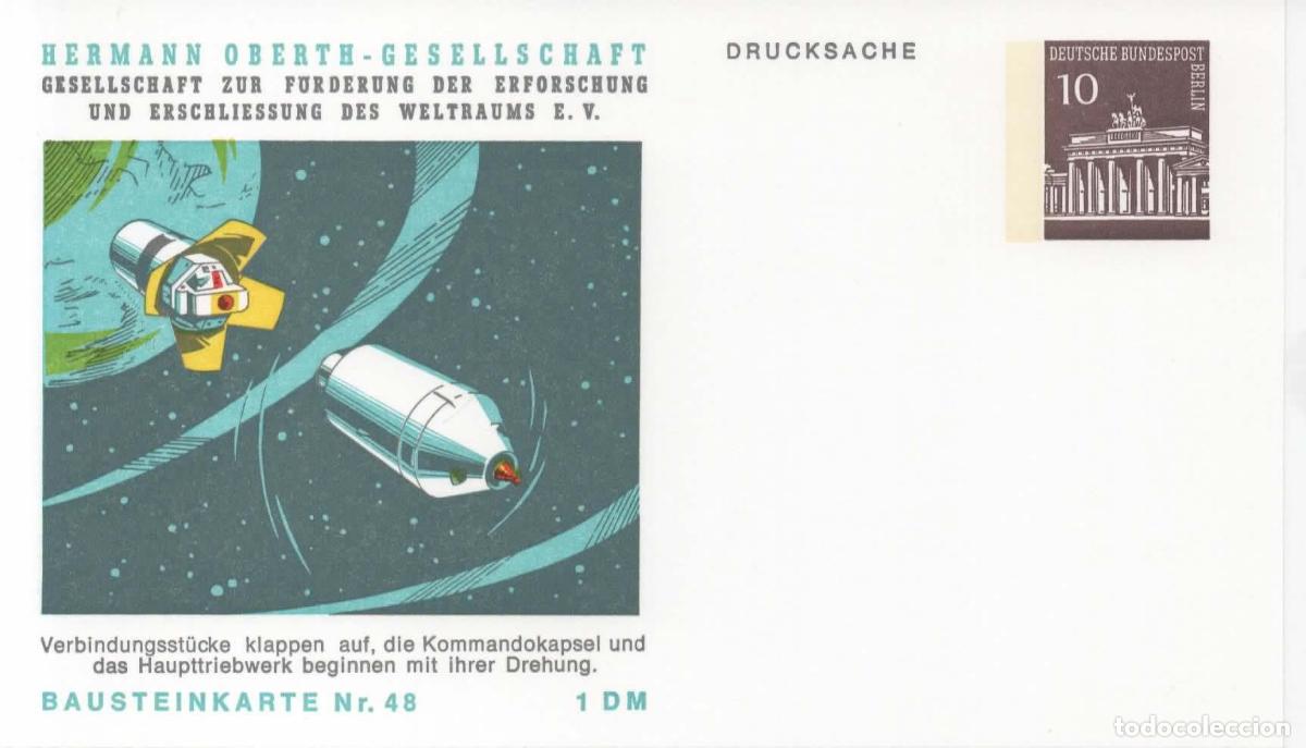 Sellos: ALEMANIA ENTERO POSTAL ESPACIO SPACE APOLLO VIAJE A LA LUNA MOON LANDING