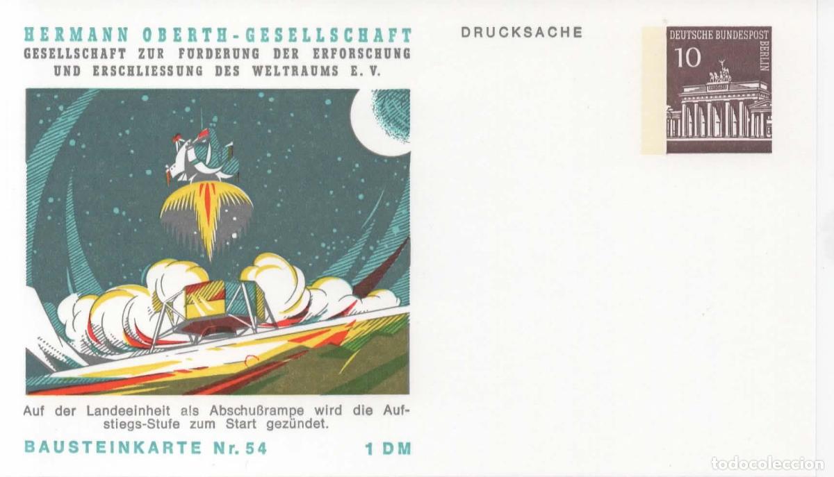 Sellos: ALEMANIA ENTERO POSTAL ESPACIO SPACE APOLLO VIAJE A LA LUNA MOON LANDING