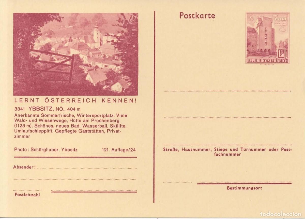Sellos: AUSTRIA ENTERO POSTAL YBBSITZ SKI