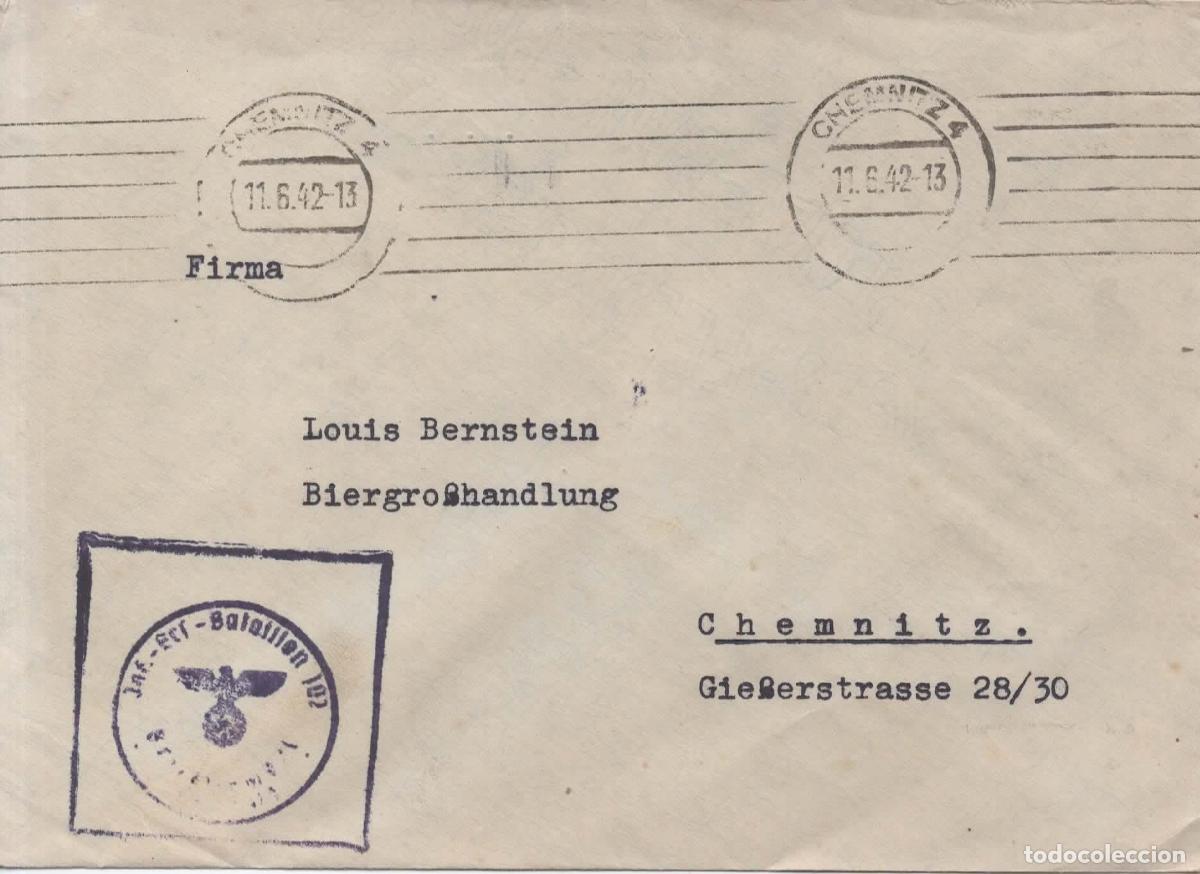 Sellos: ALEMANIA WW2 CORREO MILITAR FELDPOST CHEMNITZ 1942