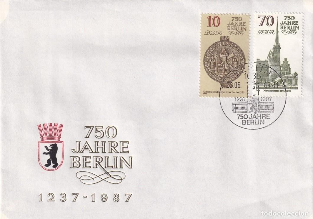 Sellos: Sobre Alemania - 750 Jahre Berlin 1237-1987 - 750 Aniversario de la fundaci&oacute;n de Berl&iacute;n