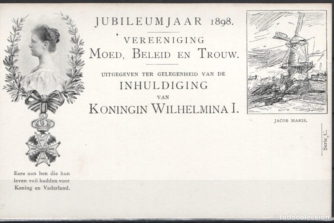 Sellos: HOLANDA NEDERLAND ENTERO POSTAL MOLINO DE VIENTO WINDMILL 1898