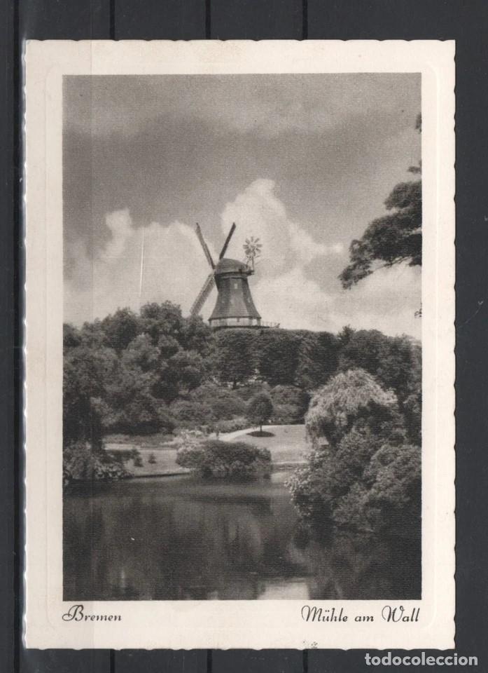 Sellos: ALEMANIA ENTERO POSTAL MOLINO DE VIENTO WINDMILL 1953