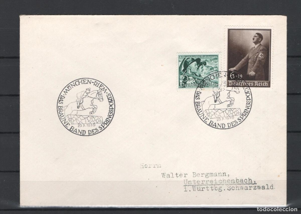 Sellos: ALEMANIA 3 REICH 1939 MUNCHEN HIPICA CABALLO HORSE EQUESTRIAN