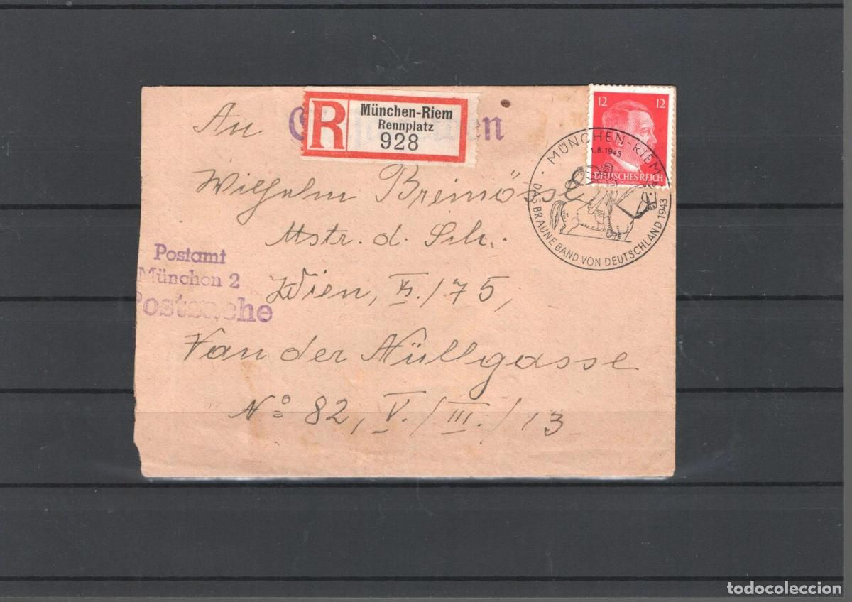 Sellos: ALEMANIA 3 REICH 1943 MUNCHEN HIPICA CABALLO HORSE EQUESTRIAN