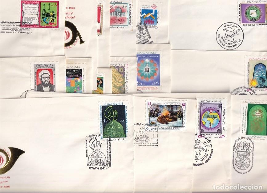 Stamps: 16 FDC Islamic Republic of Iran / A&ntilde;os 80 - Interesante conjunto, sin repetidos / First day of issue