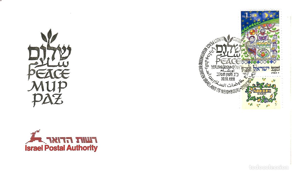 Stamps: SOBRE CONMEMORATIVO DE LA CONFERENCIA DE PAZ PARA ORIENTE PROXIMO 1991
