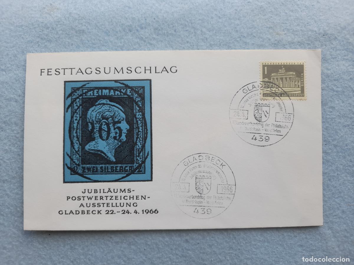 Stamps: Sobre Circulado Alemania. A&ntilde;o 1966.